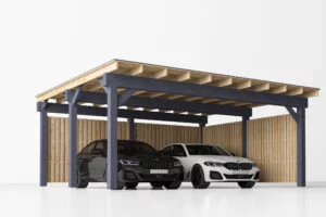 Dubbele stalen carport met berging Amelia S, 6x7.8, 44m²