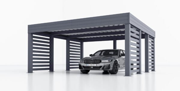 Dubbele stalen carport met berging Amelia S, 6x7.8, 44m²