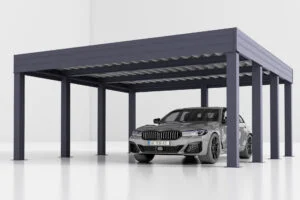Dubbele stalen carport met berging Amelia S, 6x7.8, 44m²