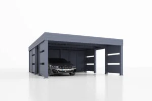 Dubbele stalen carport met berging Amelia S, 6x7.8, 44m²